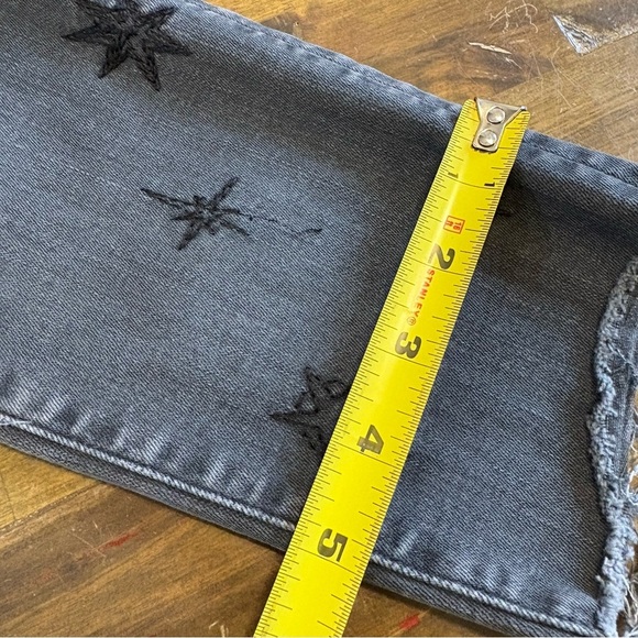 Mother The Double Fray Charmer Written in the Stars Embroidered Skinny Jeans 27 - Picture 12 of 15